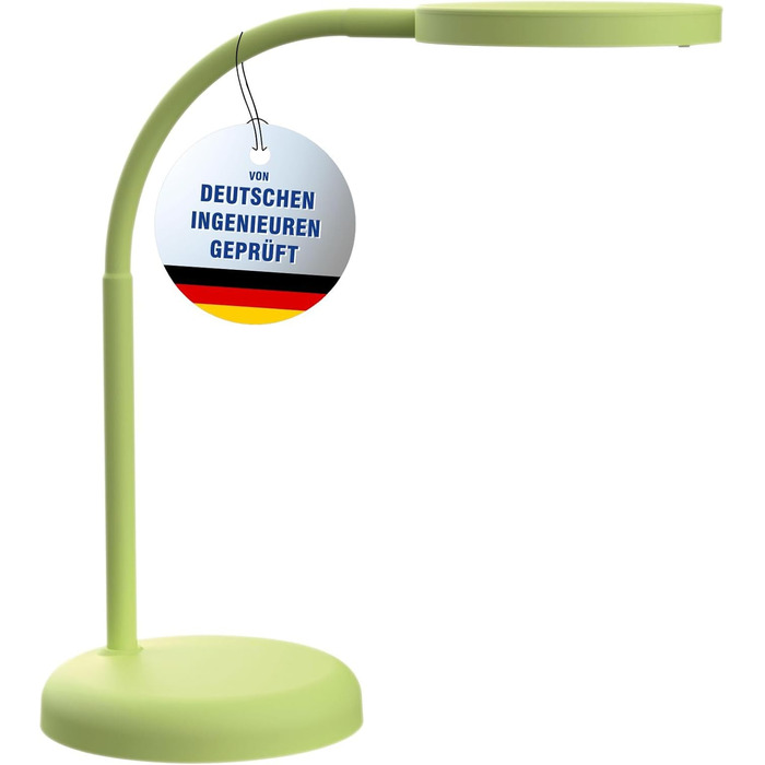 Настільна LED лампа Maul MAULjoy, компактна, з гнучкою ніжкою, для офісу та дому, 3000K, тепле світло, лайм