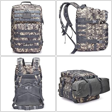 Тактичний рюкзак G4Free 40 л, військовий Molle, для походів, полювання, кемпінгу, армійський рюкзак для outdoor-активностей