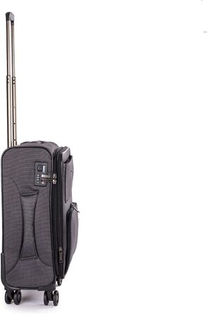 Валіза Stratic Bendigo Light+ м'яка, розширювана, на 4 колесах, з TSA-замком, чорна