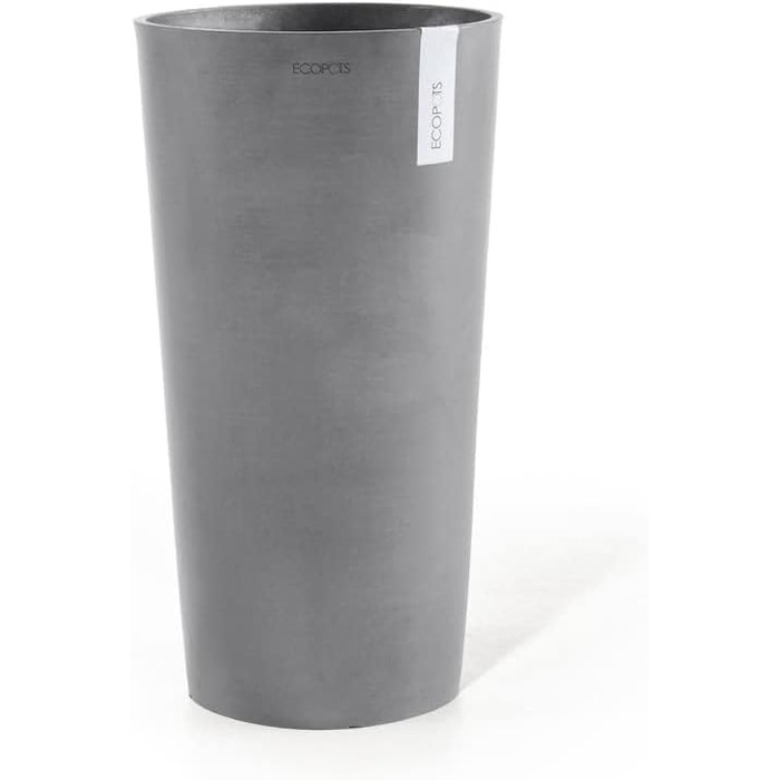 Квітчар Ecopots: великий квітчар для квітів, сірий, 49.8 x 49.8 x 91 см
