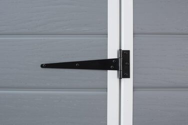 Садовий будинок Keter Manor 4x6S, 3.8м³, пластик, сірий, вологостійкий, 130x192x198 см
