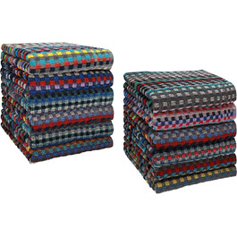 Набір Betz HELGOLAND 12 шт. універсальних кухонних рушників 50x90 см, 100% бавовна, кольорові, для посуду та рук