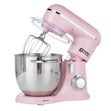 Кухонна машина Kitchen in the box Fab-Serie, потужний планетарний міксер 1300 Вт, 10 швидкостей, з набором насадок (гак, вінчик, міксер) для щоденного використання