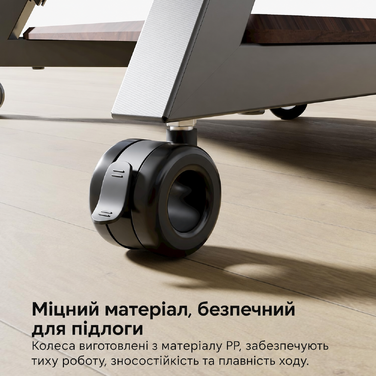 Комплект поворотних меблевих коліс FITUEYES (4 шт.), з гальмами, різьба M8, витримують до 80 кг