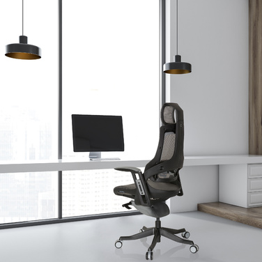 Офісне крісло / поворотне крісло SPEKTRE BLACK сітка сіра hjh OFFICE
