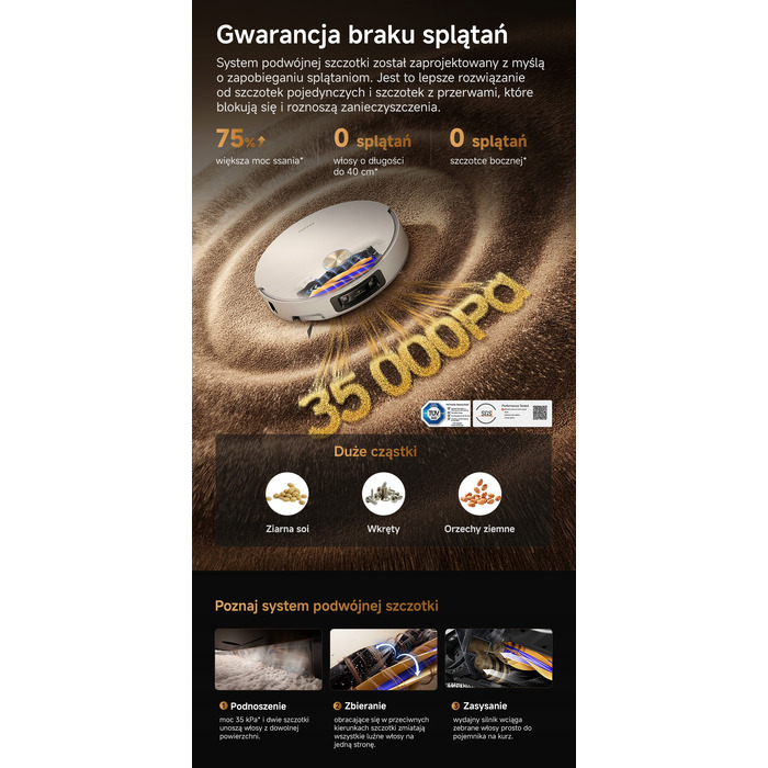 Робот-пилосос Dreame X60 Ultra, білий