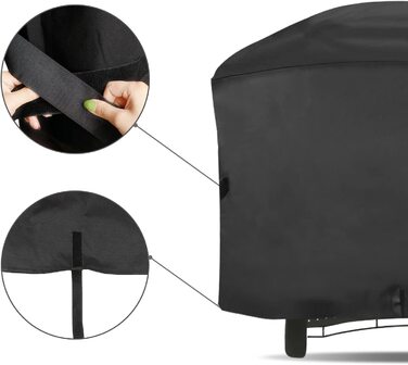 Чохол Onlyfire для газового гриля Weber Q 2000/3000, водонепроникний, 600D, захисна покривна накидка для гриля, стійка до погодних умов