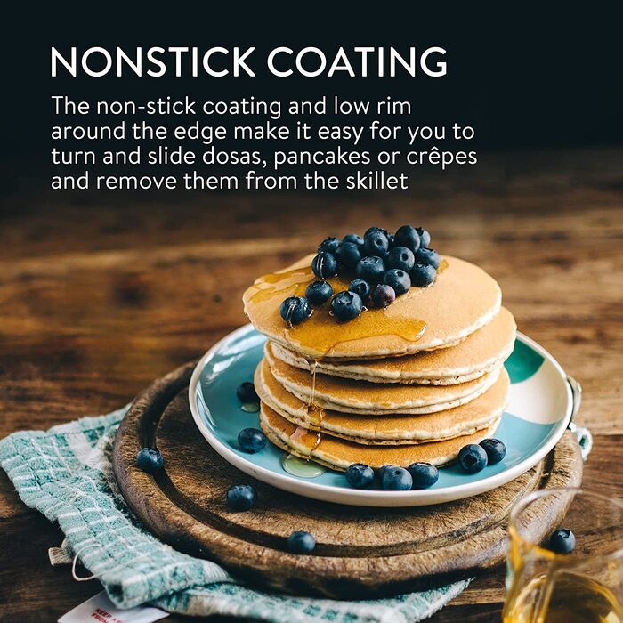 Сковорода для млинців Navaris Pancake Pan Palate Ham Pan - Сковорода для млинців 26 см - Усі поверхні для приготування їжі - Антипригарне покриття