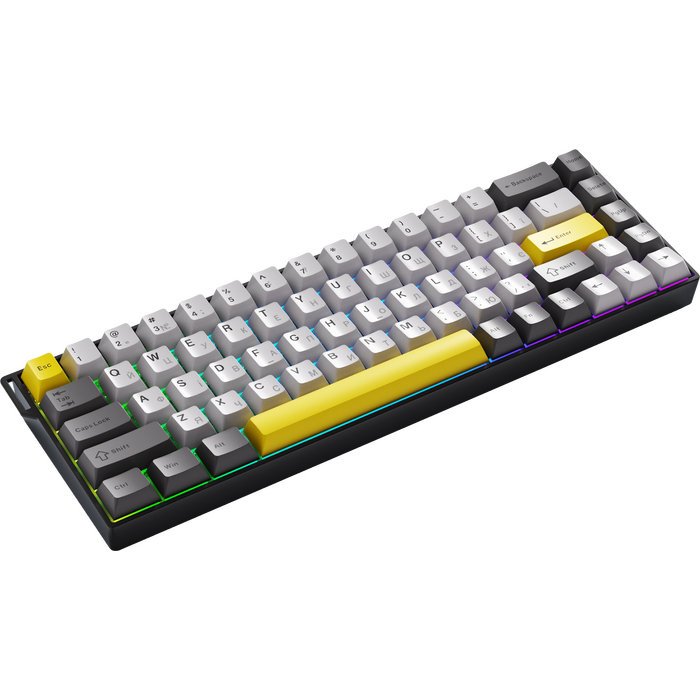 Ігрова магнітна клавіатура Ajazz AK680 V2 Ice Island Magnetic Switch (AK680-V2-I-BGY)