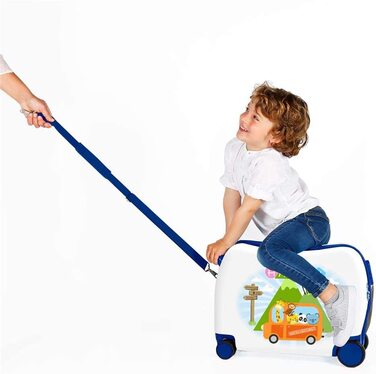 Дитячий валізу Roll Road Little Me, жорсткий ABS, 50x38x20 см, 34 л, 2,1 кг, 4 колеса, з кодовим замком, різнокольоровий, ручна поклажа