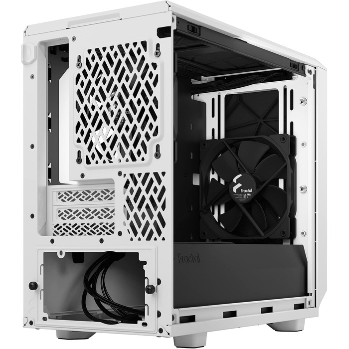 Корпус Fractal Design Meshify 2 Nano White TG Clear Tint, білий, скляна панель, компактний, для ігрових ПК