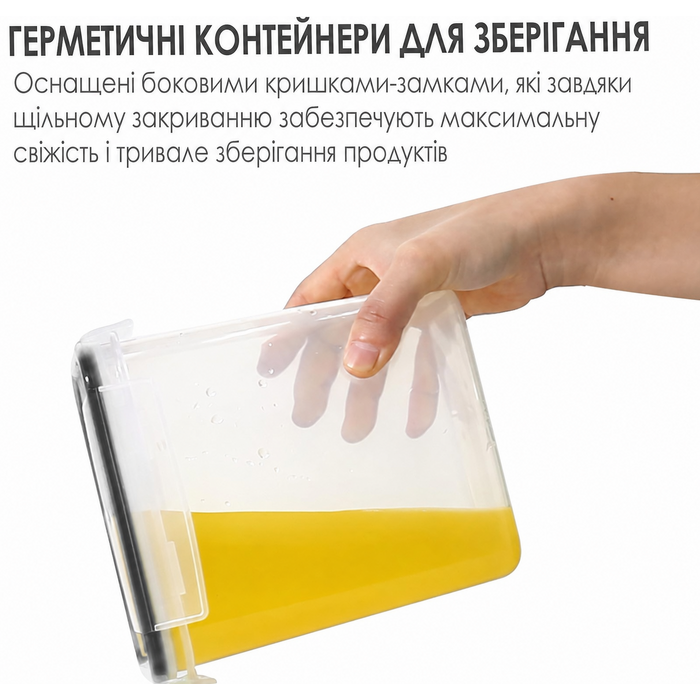 Набір контейнерів для зберігання Vtopmart, 16 шт, герметичні, BPA-free, для кухні, з кришками, для борошна, цукру, круп, з маркером і етикетками