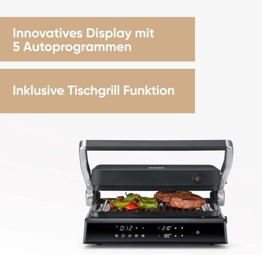 Контактний електрогриль 3-в-1 Severin Kontakt-Grill Sevini Flex, 2000W