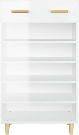 Шафа для взуття з ДСП, бетонно-сіра, 60x35x105 см, органайзер для взуття vidaXL