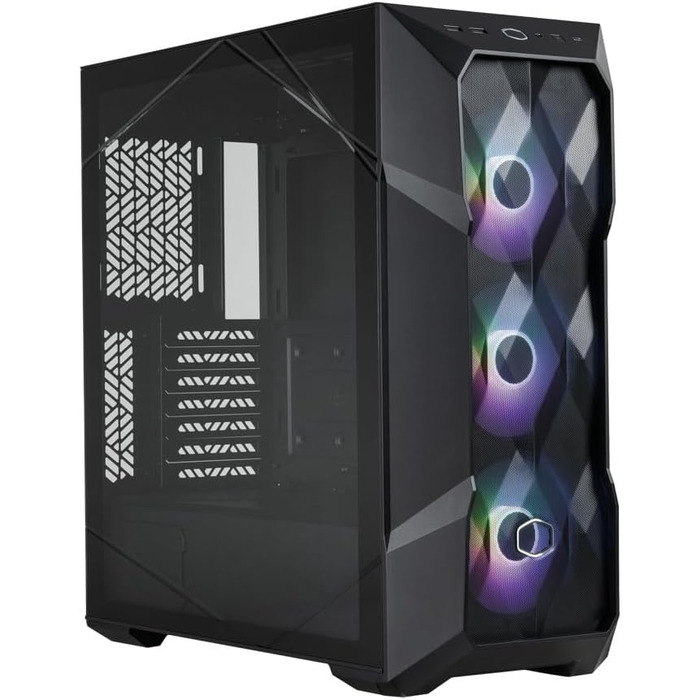Корпус Cooler Master MasterBox TD500 Mesh V2 E-ATX, чорний, з тессельованою сіткою, 3×120 мм ARGB-вентилятори, скляна бокова панель, USB Type-C 10 Гбіт/с, знімна верхня кришка, мід-тауер