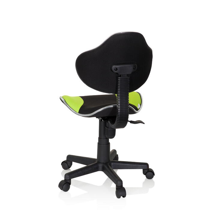 Дитяче крісло для письмового столу KIDDY GTI-2, тканина, чорний/зелений, hjh OFFICE