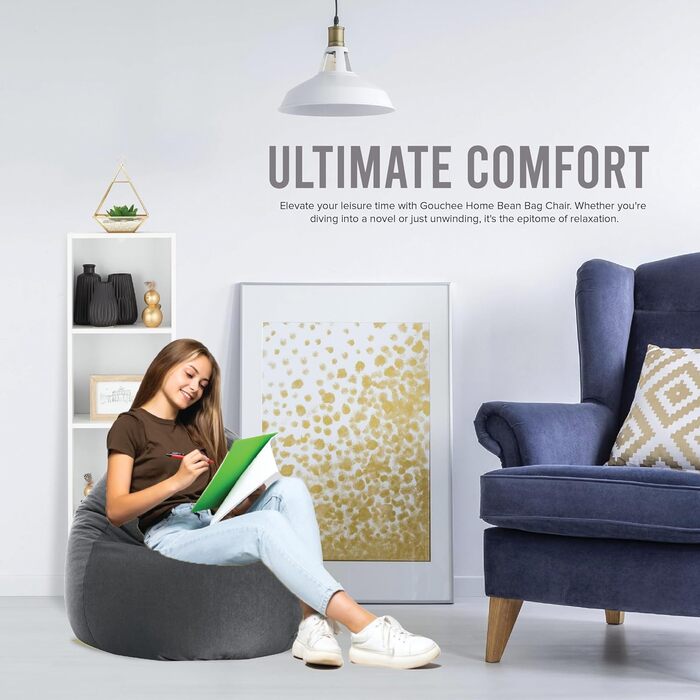 Крісло-мішок Easy XL, 220 л, антрацит