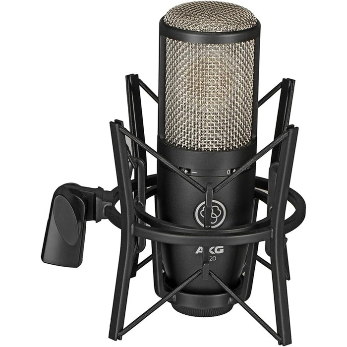 Студійний мікрофон AKG P220 з великою діафрагмою, кардіоїдний, професійна якість, міцний корпус, чорний колір