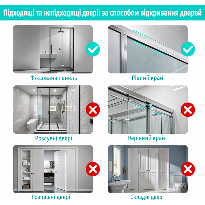 Підвісна полиця для душу HapiRm, регульована, 5 кошики, без свердління, з мильницею і гачками, для скляних та ванних дверей, чорна