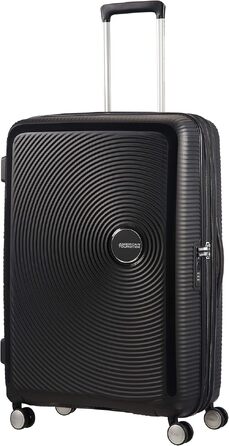 Валіза American Tourister Soundbox Spinner L, розширювана, 77 см, 97/110 л, чорна (Bass Black)