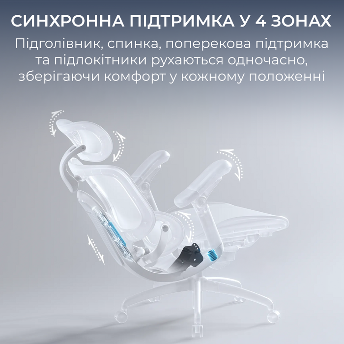 Крісло офісне Sihoo C300 LITE V2 Black