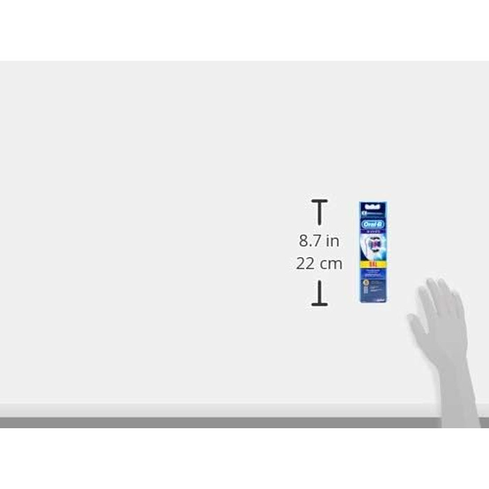Смінні насадки для електричної зубної щітки Oral-B 3D, білі, 8 шт.