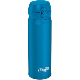 Термос-пляшка Thermos ULTRALIGHT 500 мл з нержавіючої сталі, блакитна, зберігає тепло до 10 годин та холод до 20 годин, герметична, для води, чаю та напоїв