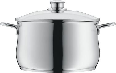 Набір каструль WMF Diadem Plus 10 предметів для індукції, з кришками, нержавіюча сталь, полірована, без покриття
