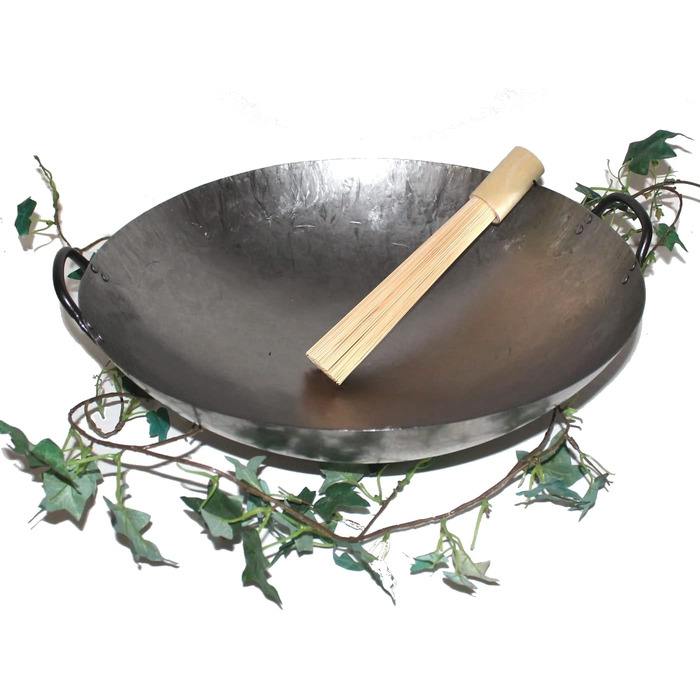 Wok-олійниця Asia Art Factory AAF Nommel 45 см з 2 ручками, кругле дно, для газових плит, гастрономія