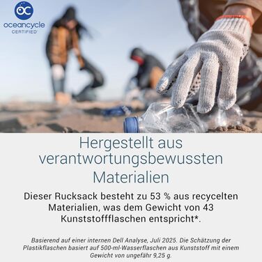 Рюкзак для ноутбука Dell EcoLoop Backpack CP5626, 23л, чорний, з перероблених матеріалів