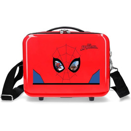 Дитяча косметичка Marvel Spiderman з червоним ременем, жорсткий ABS, 29x21x15 см, 9,14 л, 0,6 кг, регульована, дорожня сумка для хлопчика