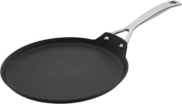 Сковорода для крепів LE CREUSET, діаметр 28 см, антипригарне покриття, для всіх типів плит (включно з індукційними), антрацит/срібло