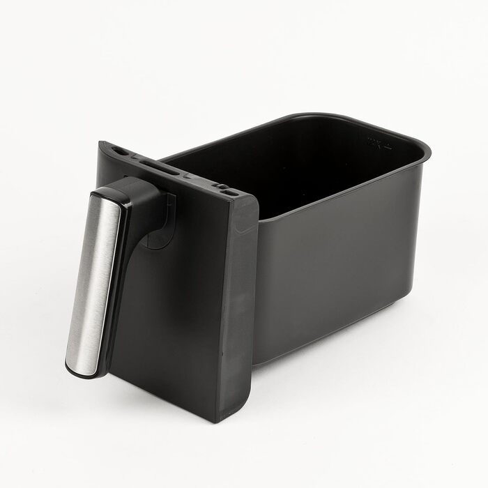 Аерофритюрниця Girmi FG26 Ecofrit Bis з двома зонами приготування, 9 л, 2400 Вт, цифровий дисплей, антипригарне покриття, чорна