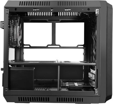 Корпус для ПК iTek QBO 8 EVO Micro ATX з ARGB вентиляторами, USB 3.0, кардрідером, трьома прозорими вікнами, чорний