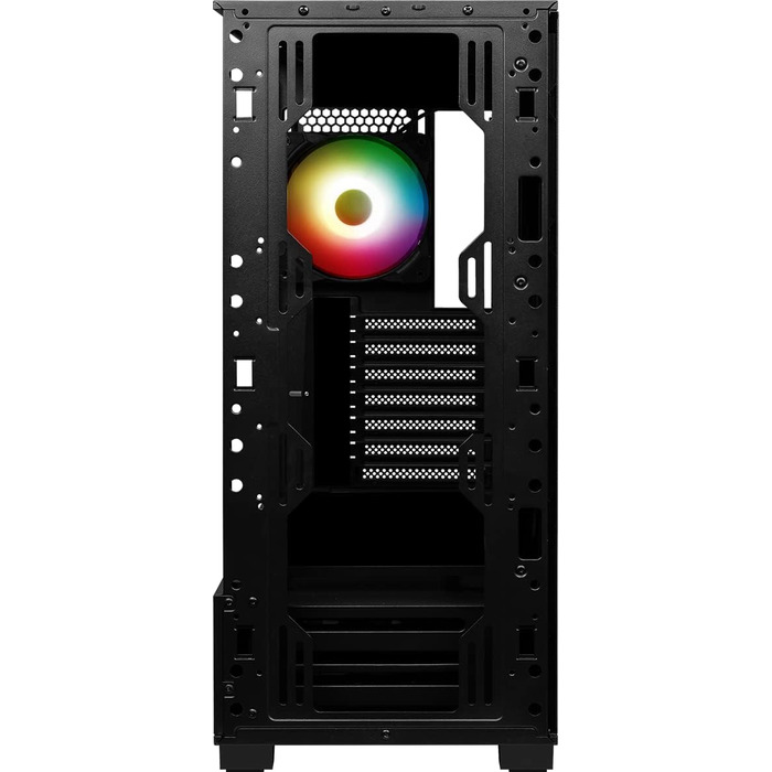 Корпус MSI MAG Forge 110R Mid-Tower ATX, чорний, з RGB підсвічуванням, 2x USB 3.0, 1x 120мм A-RGB вентилятор