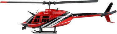 Радіокерований гелікоптер Amewi Bell 206 Jet Ranger CP 6-канальний RTF, масштаб 1:33, червоно-чорний