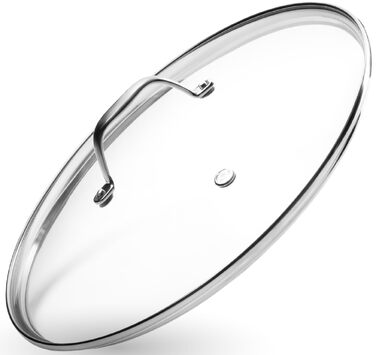 Скляна кришка для каструль та сковорідок Onyx Cookware, загартоване скло, 18 см
