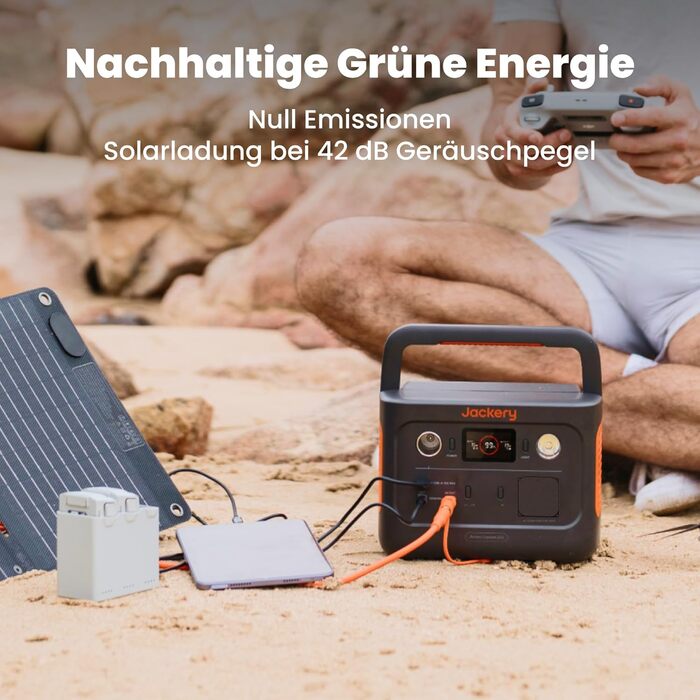 Портативна електростанція Jackery Explorer 240 V2, ємність 256 Wh, номінальна потужність 300 W