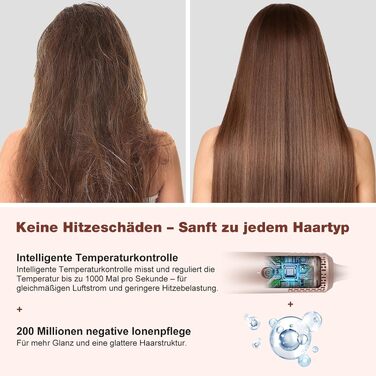 Стайлер для волосся 7 в 1 Airstyler: фен з дифузором та автоматична плойка для завивки, рожевий