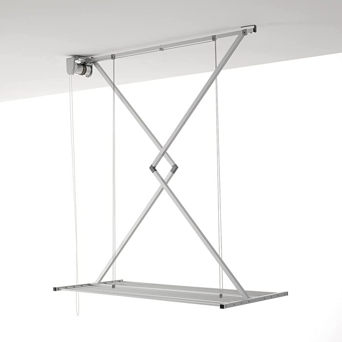 Сушарка для білизни Foxydry Mini, вертикальна, складана, алюміній і сталь, 128x54x25 см, сіра