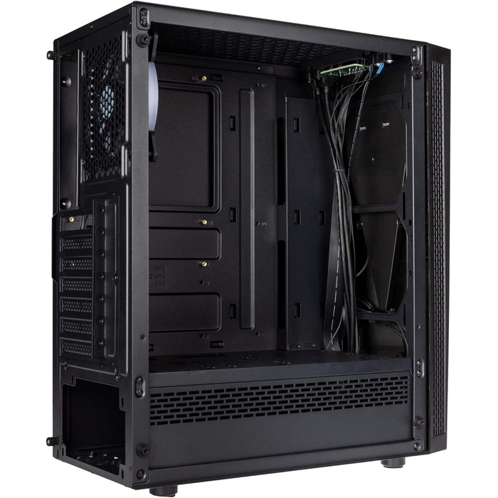 Корпус для ПК KOLINK Void RGB Midi Tower з гартованим склом, ігровий комп'ютерний корпус з підсвічуванням, вентилятор у комплекті