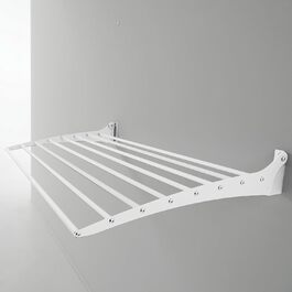 Сушарка для білизни Foxydry Fold настінна, вертикальна, алюміній та сталь, 116 см, для дому та вулиці, біла