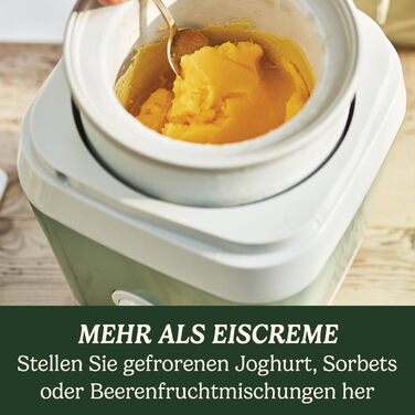 Машина для приготування морозива та десертів Cuisinart ICE31U, домашній автомат для джелато, сорбету, замороженого йогурту, легкий фісташковий колір