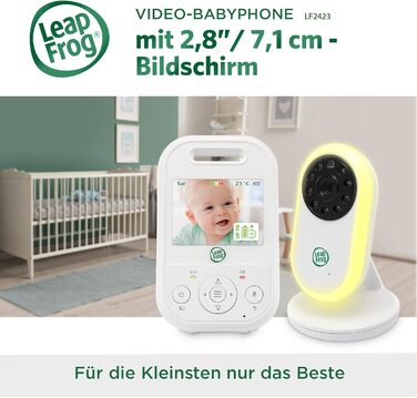 Радіоняня LeapFrog LF2423 з камерою, відеодисплей 2.8