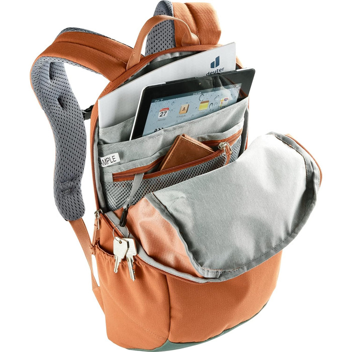 Рюкзак Deuter Step Out 12 л, каштаново-зелений, міський, для щоденного використання