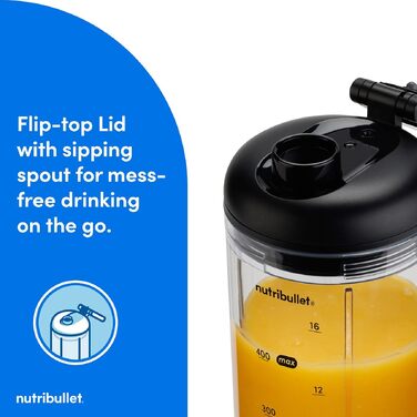 Потужний блендер-екстрактор Nutribullet 900 Series, матовий срібний, 25 000 об/хв, набір 11 предметів з чашами To Go 500 мл для смузі та соків