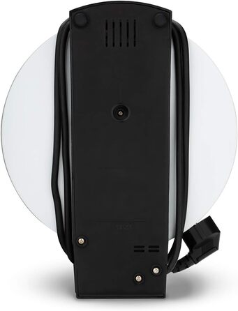 Вафельниця Cloer 1200 Вт для класичних вафель XXL, діаметр 19,5 см, сталева, біла, без сигналу