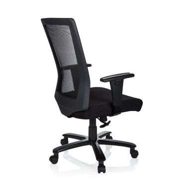 Офісне крісло / поворотне крісло XXL EXTENDER сітка / тканина чорна hjh OFFICE