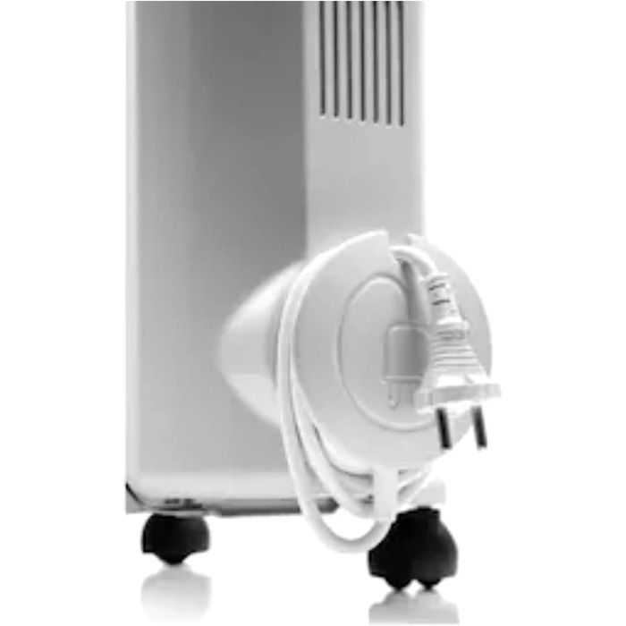 Масляний радіатор De'Longhi Radia S EasyTronic (TRRSE1225) з електронним керуванням, 12 секцій, для приміщень до 75 м³, енергоощадний режим