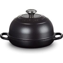 Le Creuset Signature Чавунний горщик для хліба, 24 см, чорний матовий